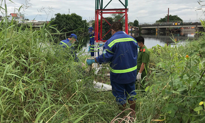 Hốt hoảng phát hiện thi thể nam giới trôi trên sông Vàm Thuật ở Sài Gòn