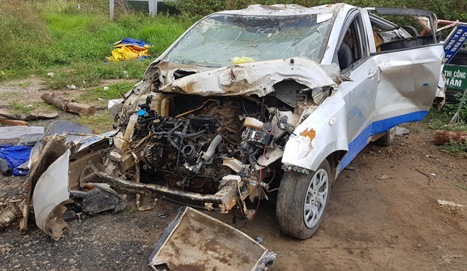 vu tai nan taxi 3 nguoi chet: nu tai xe lai xe chay 107km/gio hinh anh 2