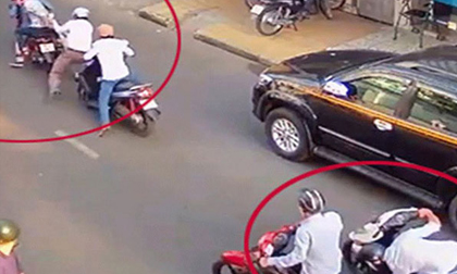 Truy xét nhóm đối tượng dùng bình xịt hơi cay tấn công cô gái, cướp xe máy SH ở Sài Gòn