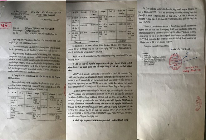 Vụ khách nữ tố mất 1,5 tỷ: Ngân hàng ra thông báo MẬT, khách hàng vẫn không đồng tình