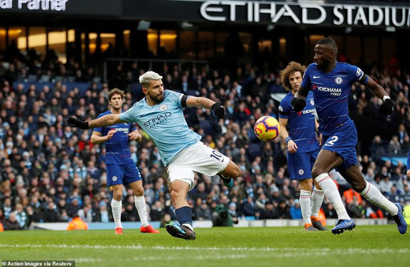 clip: aguero “len than”, man city tham sat chelsea 6-0 hinh anh 1