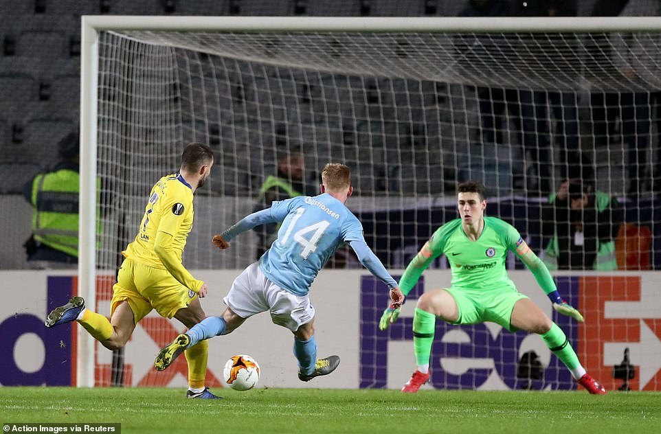 Chelsea đặt một chân vào vòng 1/8 Europa League