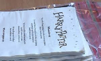 Phát hiện số lượng lớn ma túy được tẩm vào sách Harry Potter