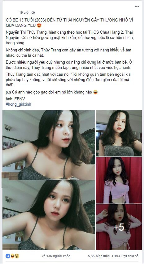 Cô bé Thái Nguyên 13 tuổi quá xinh đẹp gây sốt MXH, dự sẽ thành hot girl trong tương lai