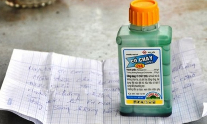 Cặp vợ chồng khiếm thính uống thuốc diệt cỏ tự tử trong phòng trọ