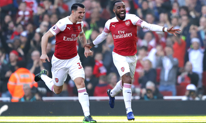 Mkhitaryan và Lacazette lập công, Arsenal chiếm vị trí thứ 4 của M.U