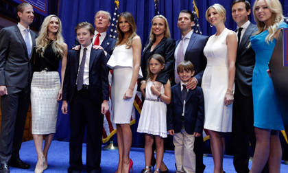 Tổng thống Donald Trump dạy con: Thực tế, đòi hỏi cao và tự lập