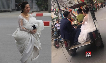 Khi đám cưới trùng ngày hội nghị thượng đỉnh Mỹ - Triều: Cô dâu xách váy hớt hải chạy, chú rể thuê ba gác trở nàng về dinh vì cấm đường