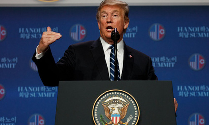 Tổng thống Trump gửi lời cảm ơn Việt Nam trên Không lực 1