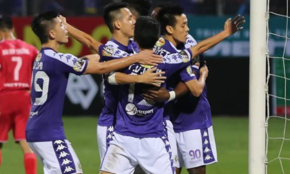 Cận cảnh trận derby Thủ đô rực lửa ở Hàng Đẫy