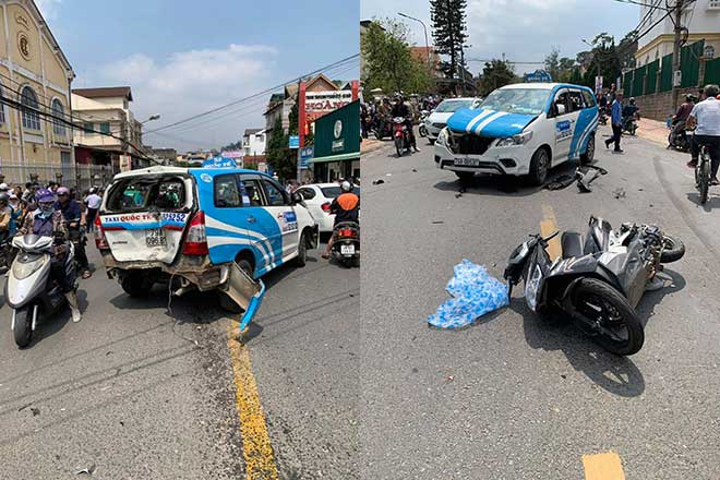 Tài xế tông hàng loạt phương tiện rồi ôm vô lăng “nhảy múa” - 1