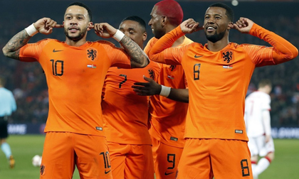 Hà Lan đại thắng 'bốn sao' trận ra quân vòng loại Euro 2020