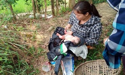 Bé gái sơ sinh còn nguyên dây rốn bị bỏ rơi trên cánh đồng