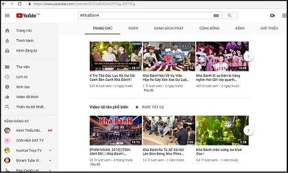 Kênh Youtube của Khá 'bảnh' đã bị xóa