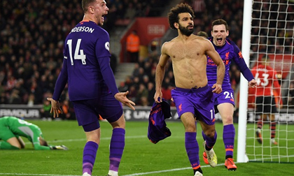 Salah 'nổ súng' trở lại, Liverpool thắng ngược nghẹt thở để tái chiếm ngôi đầu