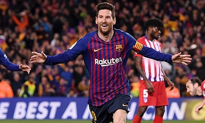 Barca 2-0 Atletico Madrid: Messi và Suarez nổ súng trong 1 phút, Barca tiến sát ngôi vương