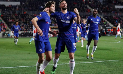 Slavia Prague 0-1 Chelsea: Marcos Alonso giúp Chelsea đặt 1 chân vào bán kết