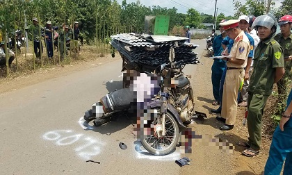 Va vào xe lôi, người đàn ông bị tôn cứa, tử vong