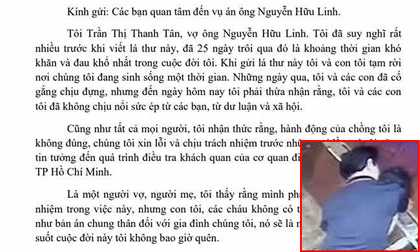 Vợ ông Nguyễn Hữu Linh viết tâm thư gửi cộng đồng mạng