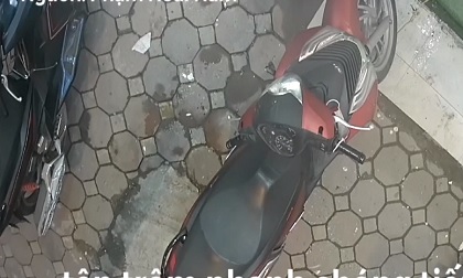 Trộm bẻ khóa xe SH nhanh như chớp ở Hà Nội
