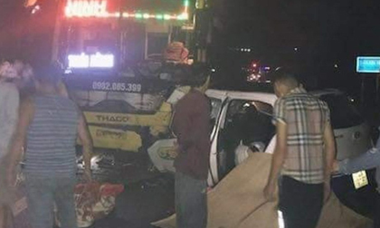 Taxi đấu đầu xe khách, 3 người tử vong tại chỗ