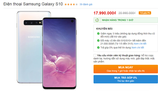 Top smartphone giảm giá từ 1-4 triệu đồng cực “nóng” tháng 5 - 1