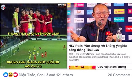 Dân mạng nghĩ gì khi Việt Nam hạ Thái Lan ngay trên sân của người Thái