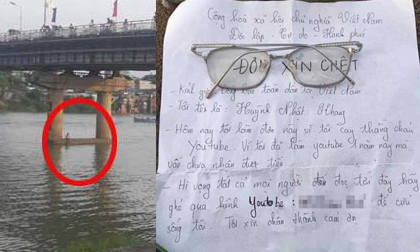 Thanh niên giả vờ nhảy cầu tự tử, để lại đơn xin chết khiến ai đọc xong cũng... há hốc mồm