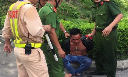 Bắt nam tài xế nghi 'ngáo đá' gây tai nạn liên hoàn trong hầm Hải Vân
