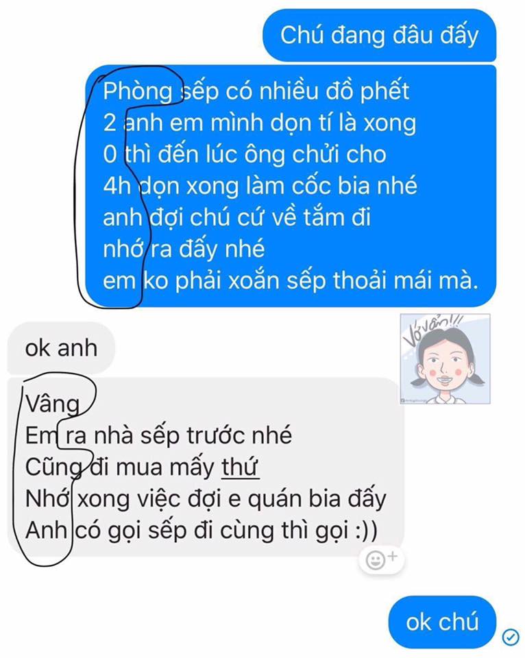 doc tin nhan chong gui cho cau em dong nghiep, vo sung so phat hien