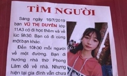Tâm sự nghẹn đắng của mẹ nữ sinh lớp 11 mất tích ở Nam Định