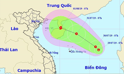 Xuất hiện vùng áp thấp trên Biển Đông, có thể hướng vào Việt Nam
