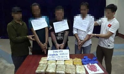 Triệt phá đường dây vận chuyển 62.000 viên ma túy từ Lào về Việt Nam