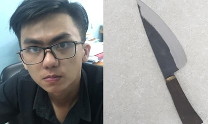 Chân dung nghi can kề dao vào cổ nữ nhân viên để cướp tài sản