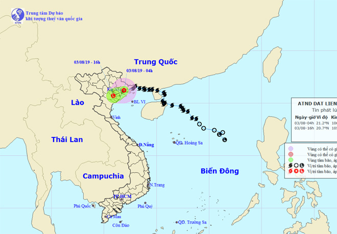thong tin moi nhat ve con bao so 3 do bo dat lien trong dem hinh anh 1