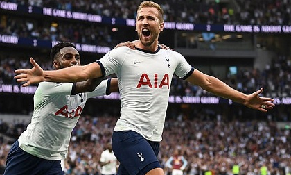 Harry Kane lập cú đúp, Tottenham Hotspur nhọc nhằn thắng ngược Aston Villa