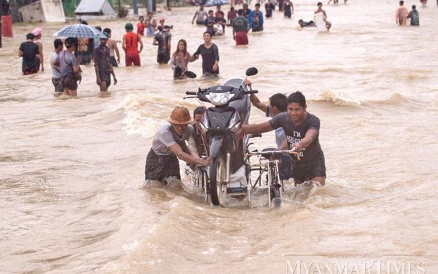 Lũ lụt tại Myanmar: 59 người thiệt mạng do lở đất - Ảnh 1. Lũ lụt tại Myanmar: 59 người thiệt mạng do lở đất - Ảnh 1.