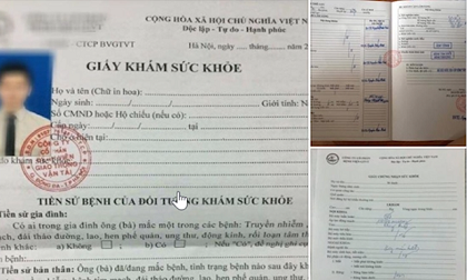 Giấy khám sức khỏe bán la liệt, 'Thượng đế' không cần nhấc chân ra bệnh viện cũng có sức khỏe đủ chuẩn đi làm