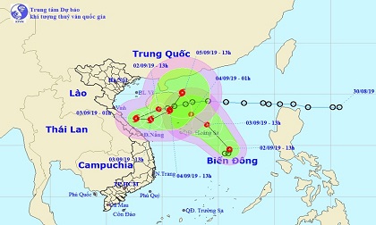 Hai áp thấp nhiệt đới trên Biển Đông có thể nhập thành một