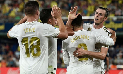 Bale lập cú đúp và nhận thẻ đỏ trong ngày Real hòa Villarreal