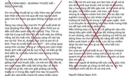 Hà Nội: Thực hư thông tin dùng Ketamin làm thuốc mê để cướp tài sản