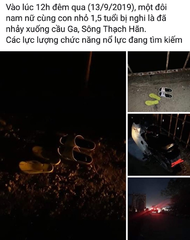 Xác minh thông tin vợ chồng trẻ ôm con nhỏ nhảy cầu tự tử - 1