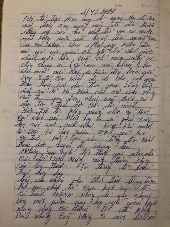 Xôn xao lá thư của nghi phạm để lại trước khi sát hại cả nhà em gái: 'Càng nghĩ càng căm hận vợ chồng đứa cháu, làm cho gia đình tôi tan nát' - 2 Xôn xao lá thư của nghi phạm để lại trước khi sát hại cả nhà em gái: 'Càng nghĩ càng căm hận vợ chồng đứa cháu, làm cho gia đình tôi tan nát' - 2