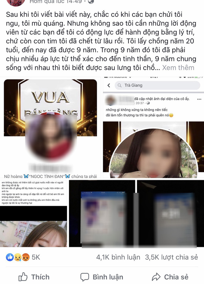 Cưới 9 năm, người vợ lần lượt chứng kiến chồng có 13 nhân tình, kẻ thứ ba còn ghen ngược Cưới 9 năm, người vợ lần lượt chứng kiến chồng có 13 nhân tình, kẻ thứ ba còn ghen ngược