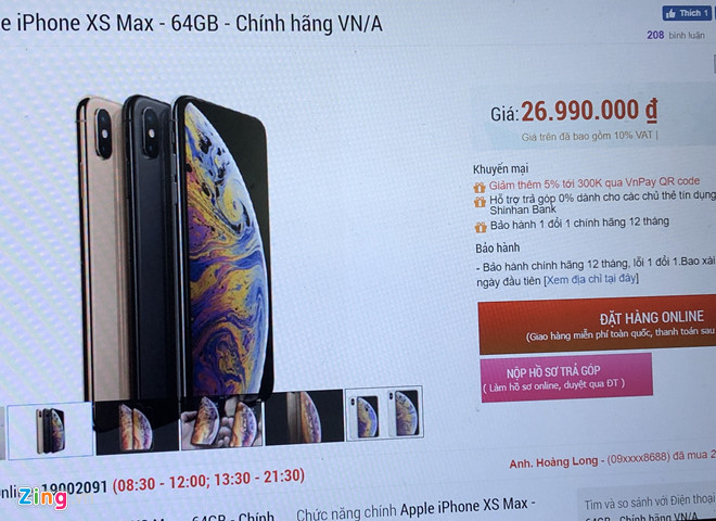 iPhone doi cu giam gia sau khi iPhone 11 ve VN hinh anh 1 