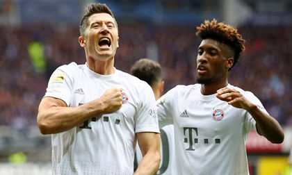 Bayern Munich lên đỉnh trong ngày Lewandowski đi vào lịch sử Bundesliga
