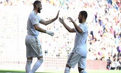 Hazard mở tài khoản, Real Madrid trở lại mạch thắng