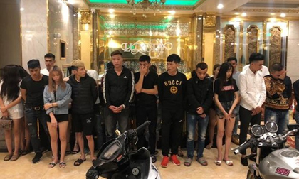 Bắt quả tang 34 thanh niên tổ chức tiệc sinh nhật bằng ma túy tại quán karaoke ở Lai Châu