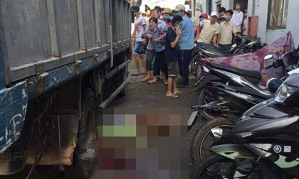Lùi thiếu quan sát, xe tải cán chết nữ tạp vụ trong công ty