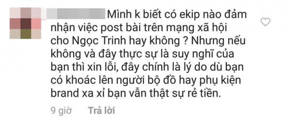 Sau phát ngôn 'nhan sắc quyết định tất cả', Ngọc Trinh tiếp tục triết lý về quyền lực của người đàn bà có tiền - 2 Sau phát ngôn 'nhan sắc quyết định tất cả', Ngọc Trinh tiếp tục triết lý về quyền lực của người đàn bà có tiền - 2